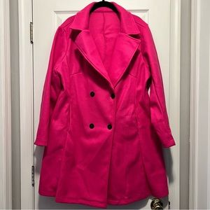 Pink Double Breasted Jacket 1XL